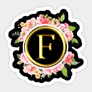 Letter F Shirt Alphabet Letter F Different Colors Sticker